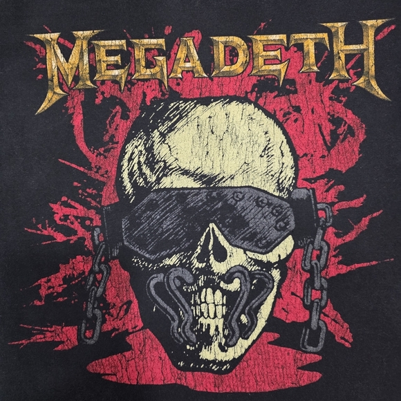 Other - Megadeth Vic Rattlehead Black Short Sleeve Graphic TShirt Size S/M